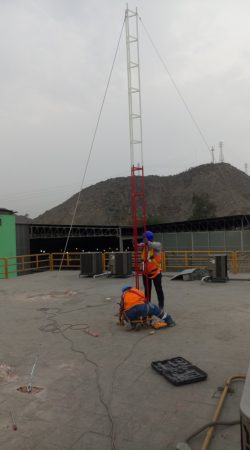 Montaje del sistema de telemetria para el envio de la data via radio-frecuencia RF